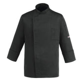 CHEFJACKET BLACK CHEAP POL.  65% COT. 35% - Mabrook Hotel Supplies